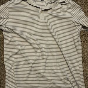 Striped Gray Callaway Polo, Size Small